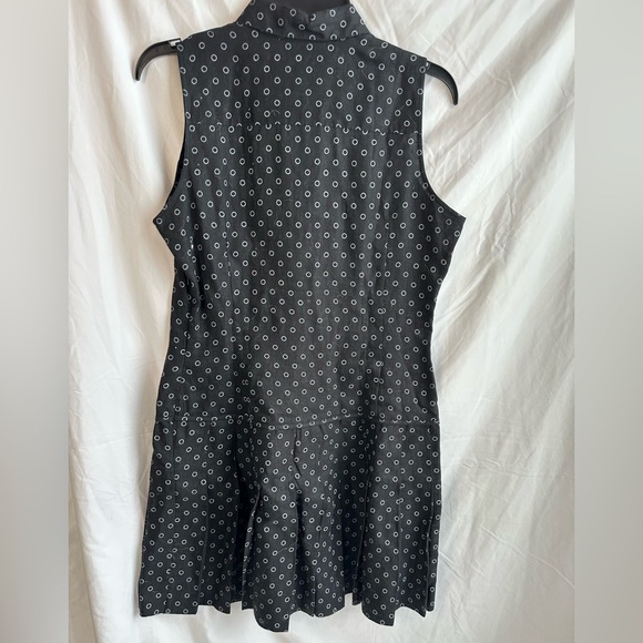 Polo Jeans Co Ralph Lauren Sleeveless Dress Black Button Front Drop Waist Sz 10 - Picture 3 of 3